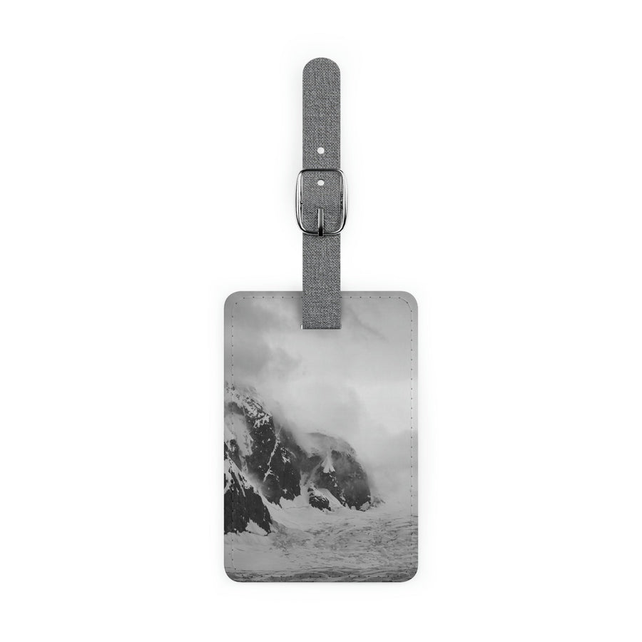 The Mist Descends in Black and White - Luggage Tag - Visiting This World
