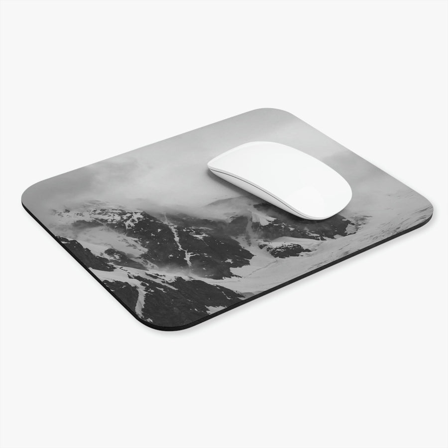 The Mist Descends in Black and White - Mouse Pad (Rectangle) - Visiting This World