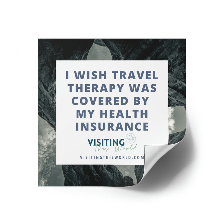 Travel Quote Indoor\Outdoor Sticker - Visiting This World