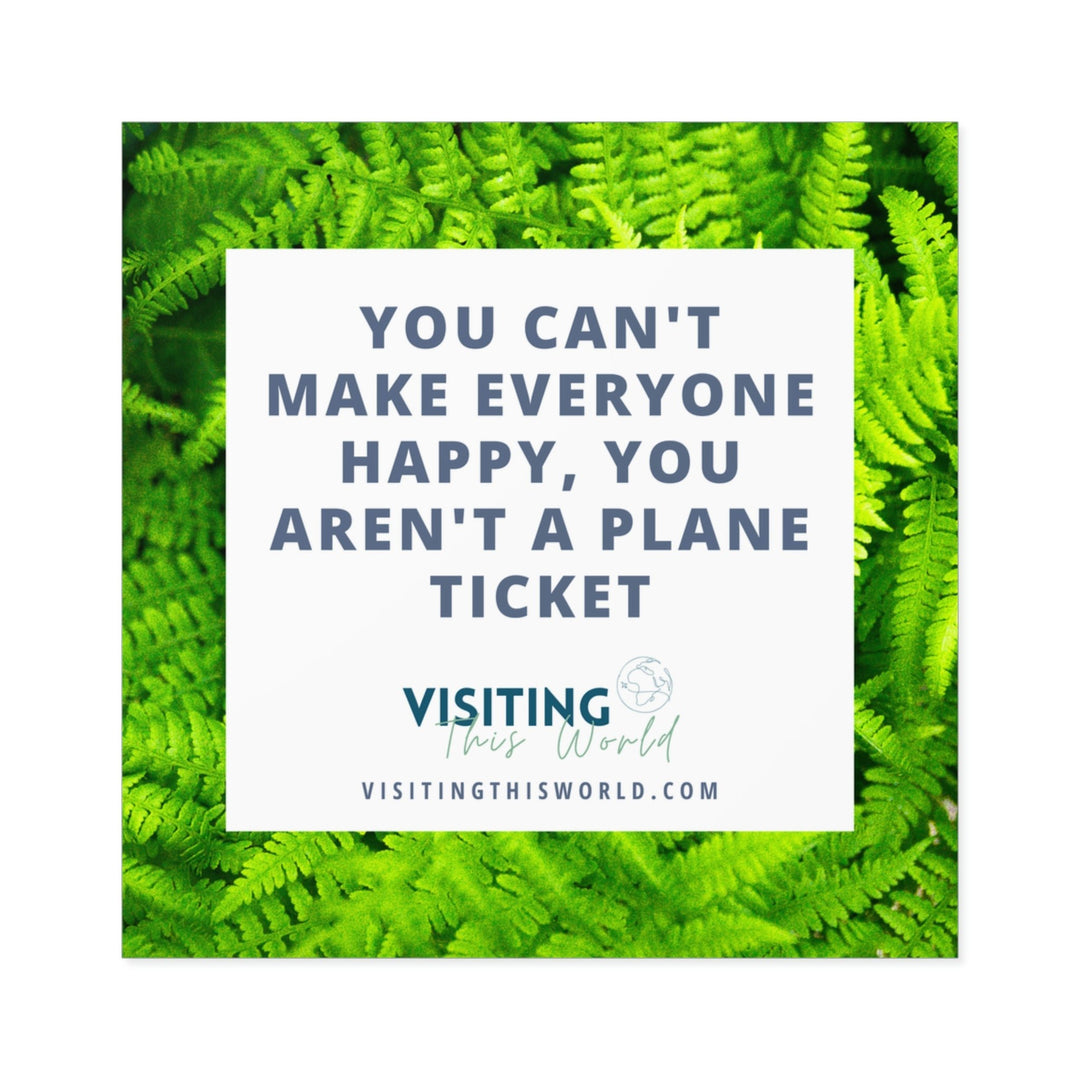 Travel Quote Indoor\Outdoor Sticker - Visiting This World