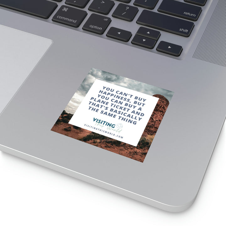 Travel Quote Indoor\Outdoor Sticker - Visiting This World