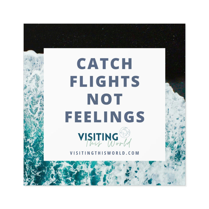 Travel Quote Indoor\Outdoor Sticker - Visiting This World