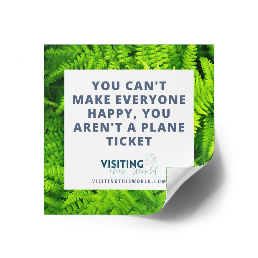 Travel Quote Indoor\Outdoor Sticker - Visiting This World