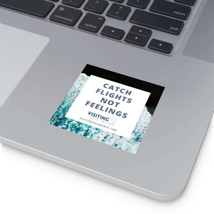 Travel Quote Indoor\Outdoor Sticker - Visiting This World