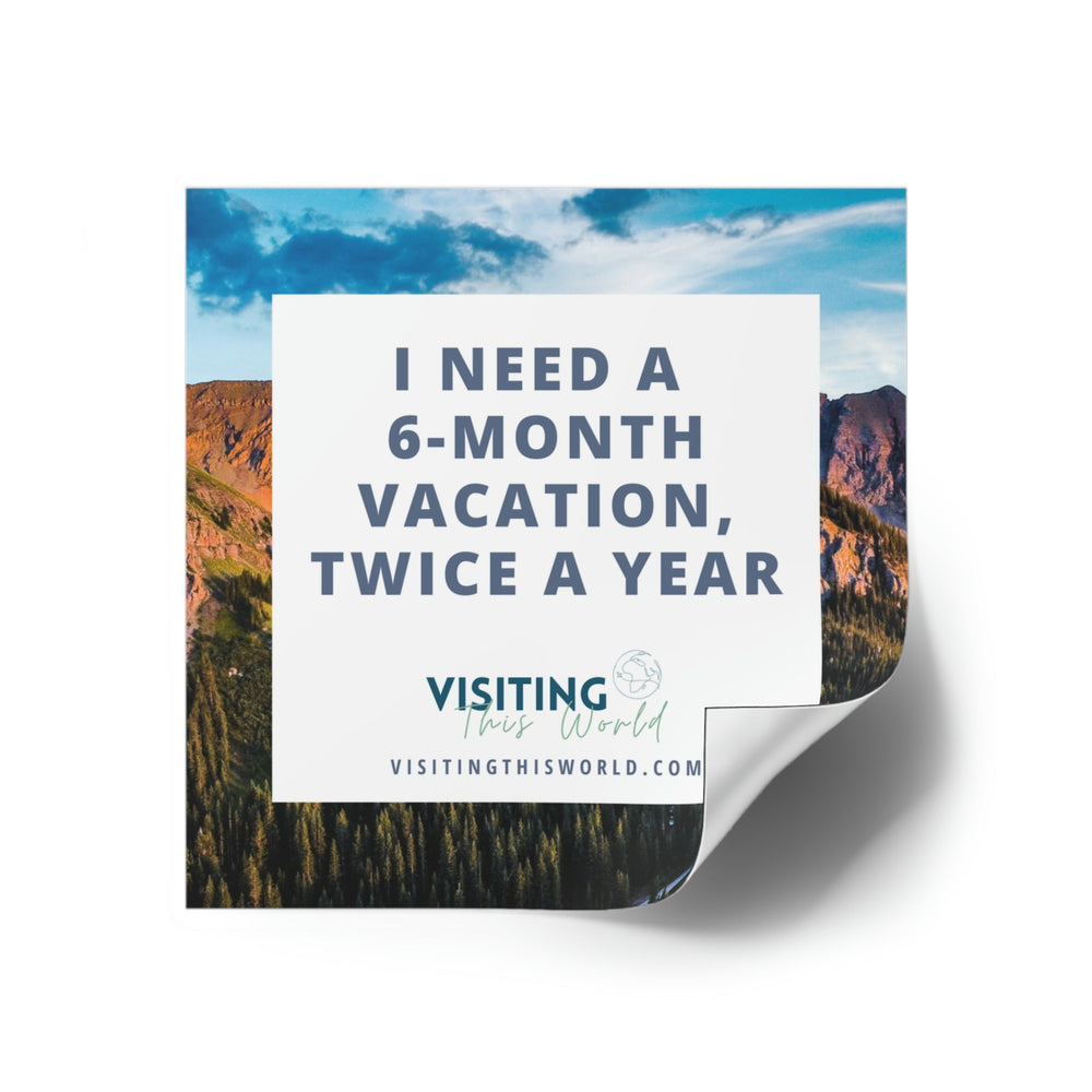 Travel Quote Indoor\Outdoor Sticker - Visiting This World