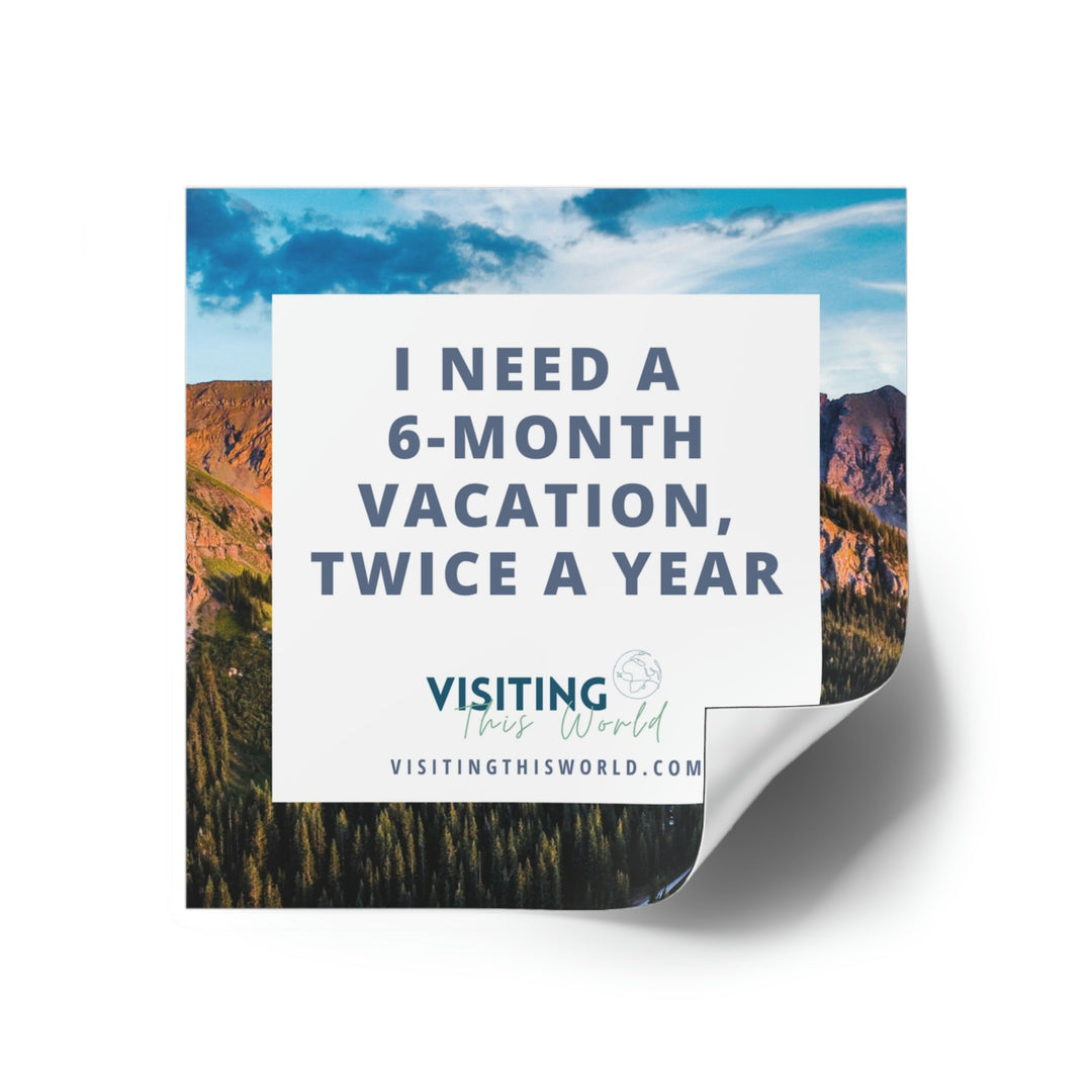 Travel Quote Indoor\Outdoor Sticker - Visiting This World