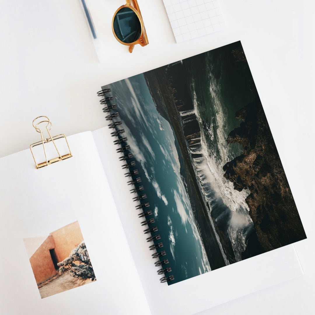 Water of the Gods - Spiral Ruled Line Notebook - Visiting This World