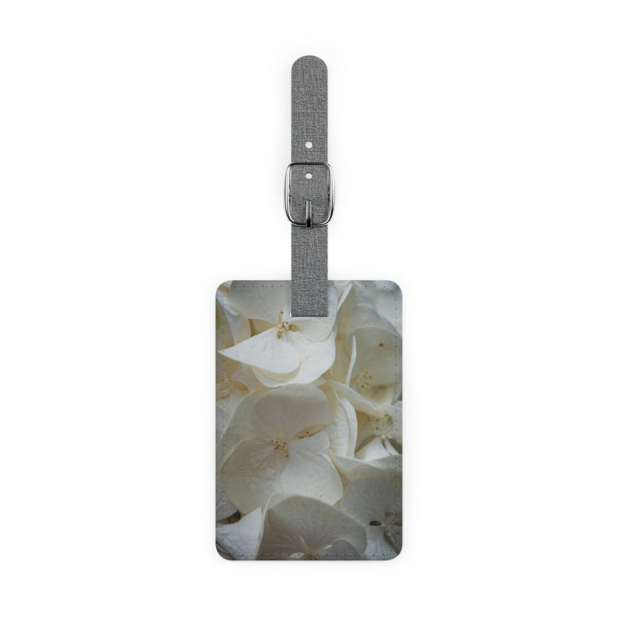 White Hydrangea Detail - Luggage Tag - Visiting This World