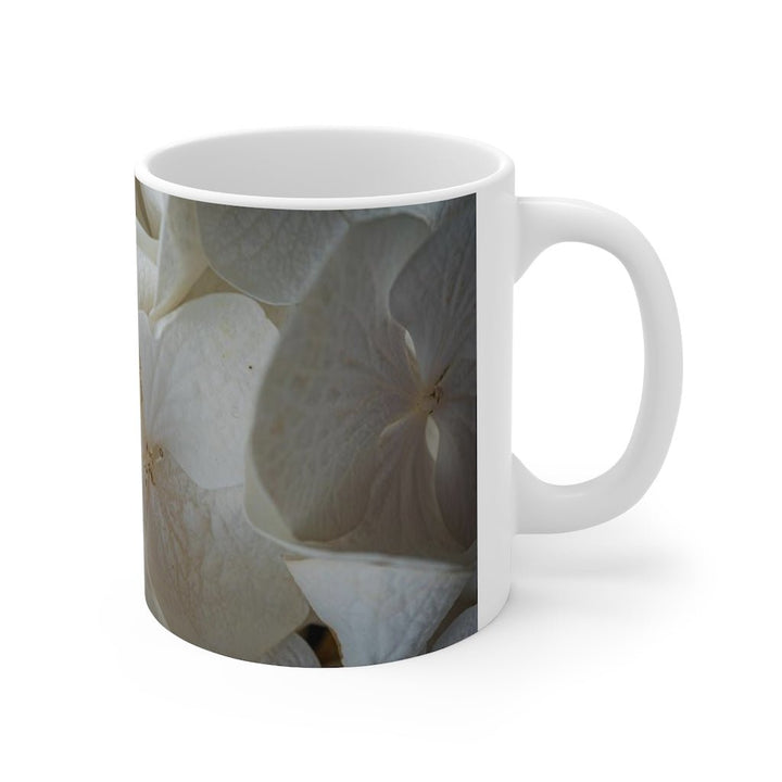 White Hydrangea Detail - Mug 11oz - Visiting This World