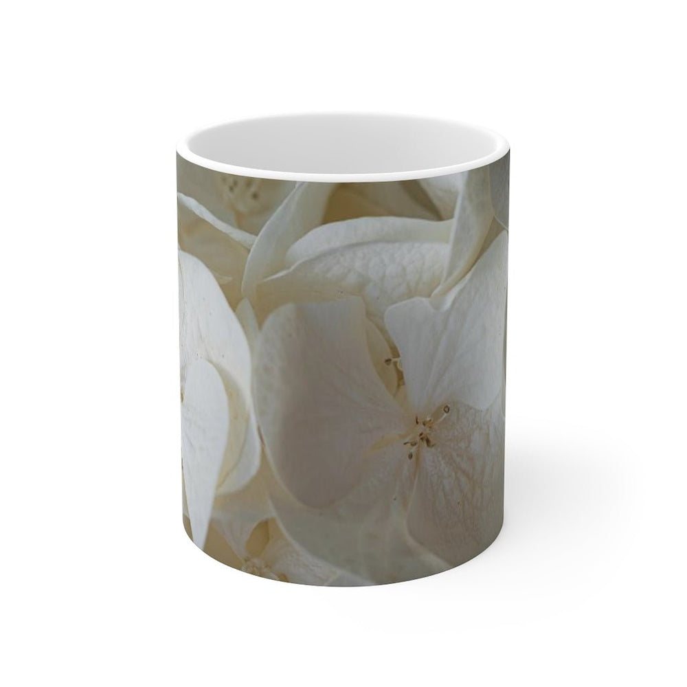 White Hydrangea Detail - Mug 11oz - Visiting This World