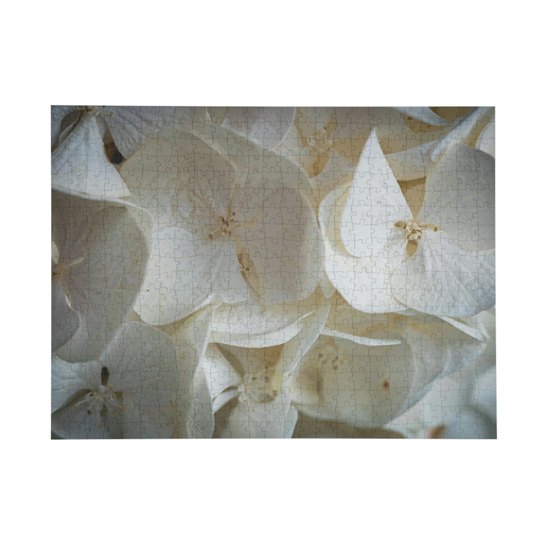 White Hydrangea Detail - Nature Puzzle (96, 252, 500, 1000-Piece) - Visiting This World