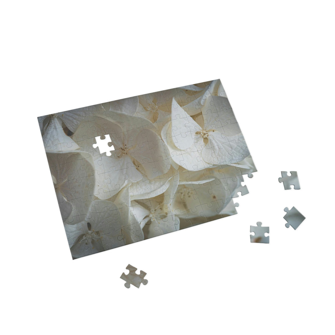 White Hydrangea Detail - Nature Puzzle (96, 252, 500, 1000-Piece) - Visiting This World