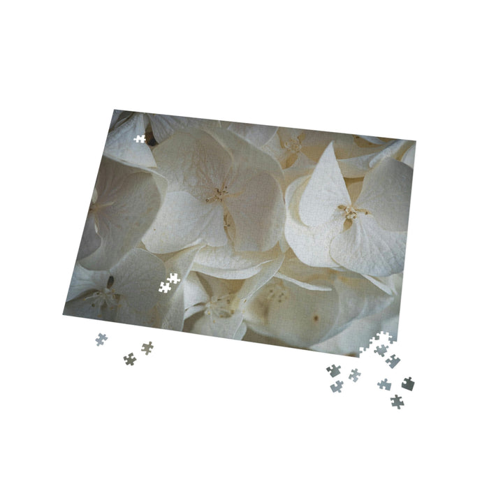 White Hydrangea Detail - Nature Puzzle (96, 252, 500, 1000-Piece) - Visiting This World