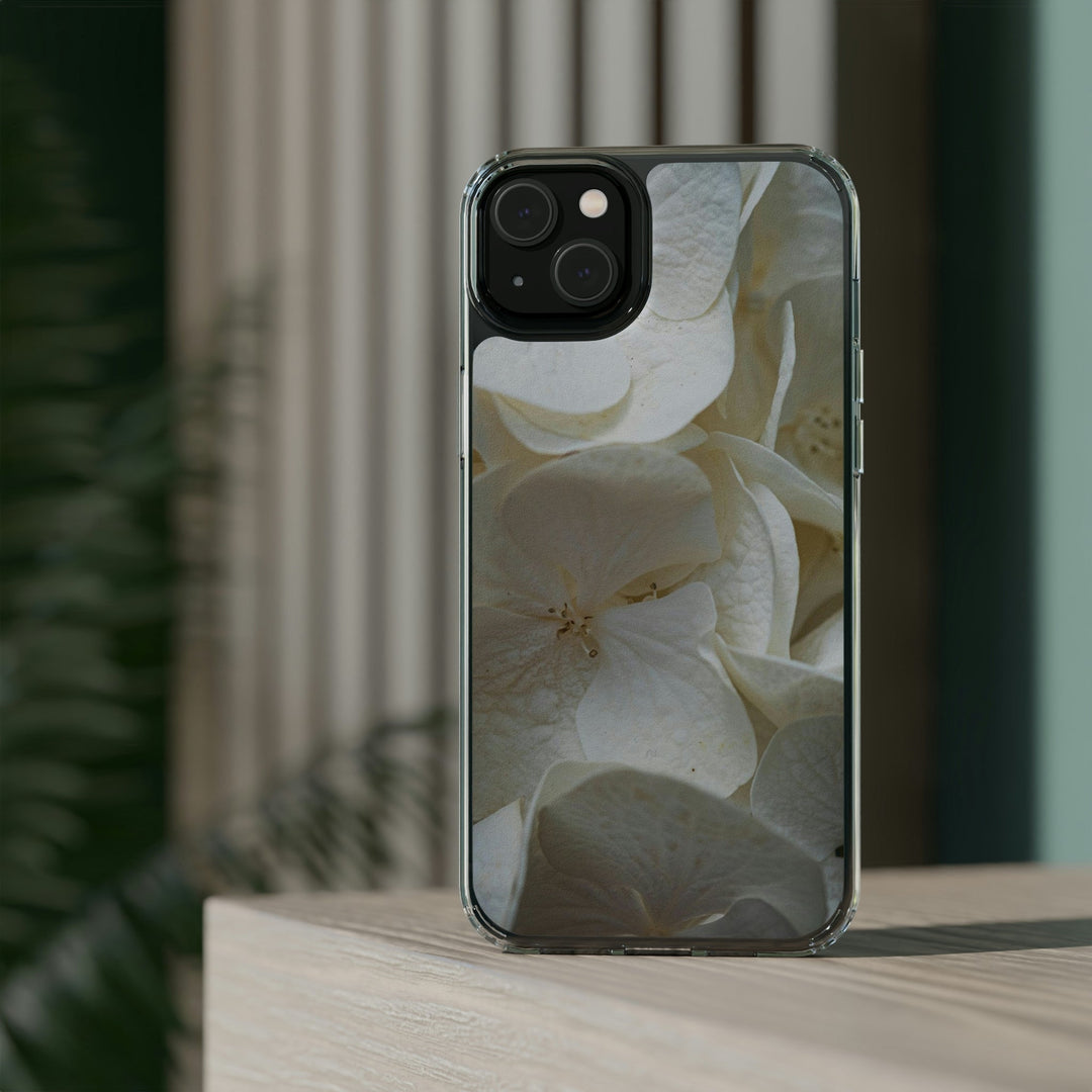 White Hydrangea Detail - Phone Case Featuring Photography Art - Visiting This World