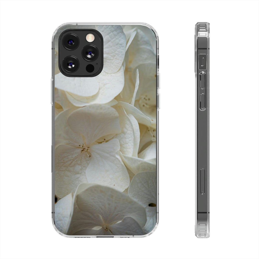 White Hydrangea Detail - Phone Case Featuring Photography Art - Visiting This World