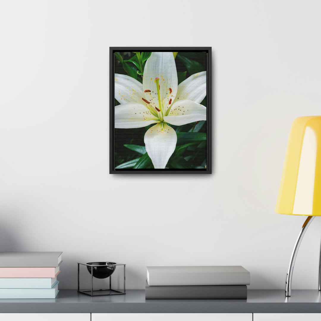 White Lily - Canvas with Frame - Visiting This World