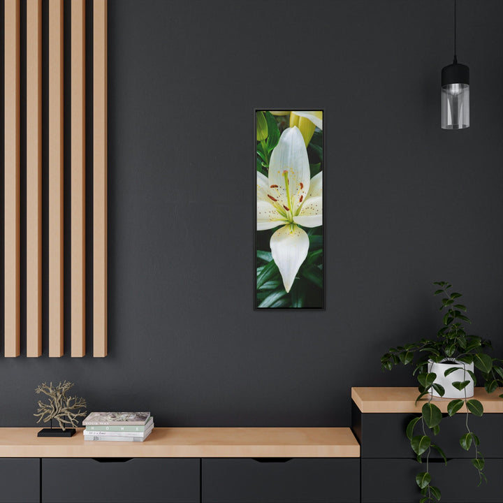 White Lily - Canvas with Frame - Visiting This World