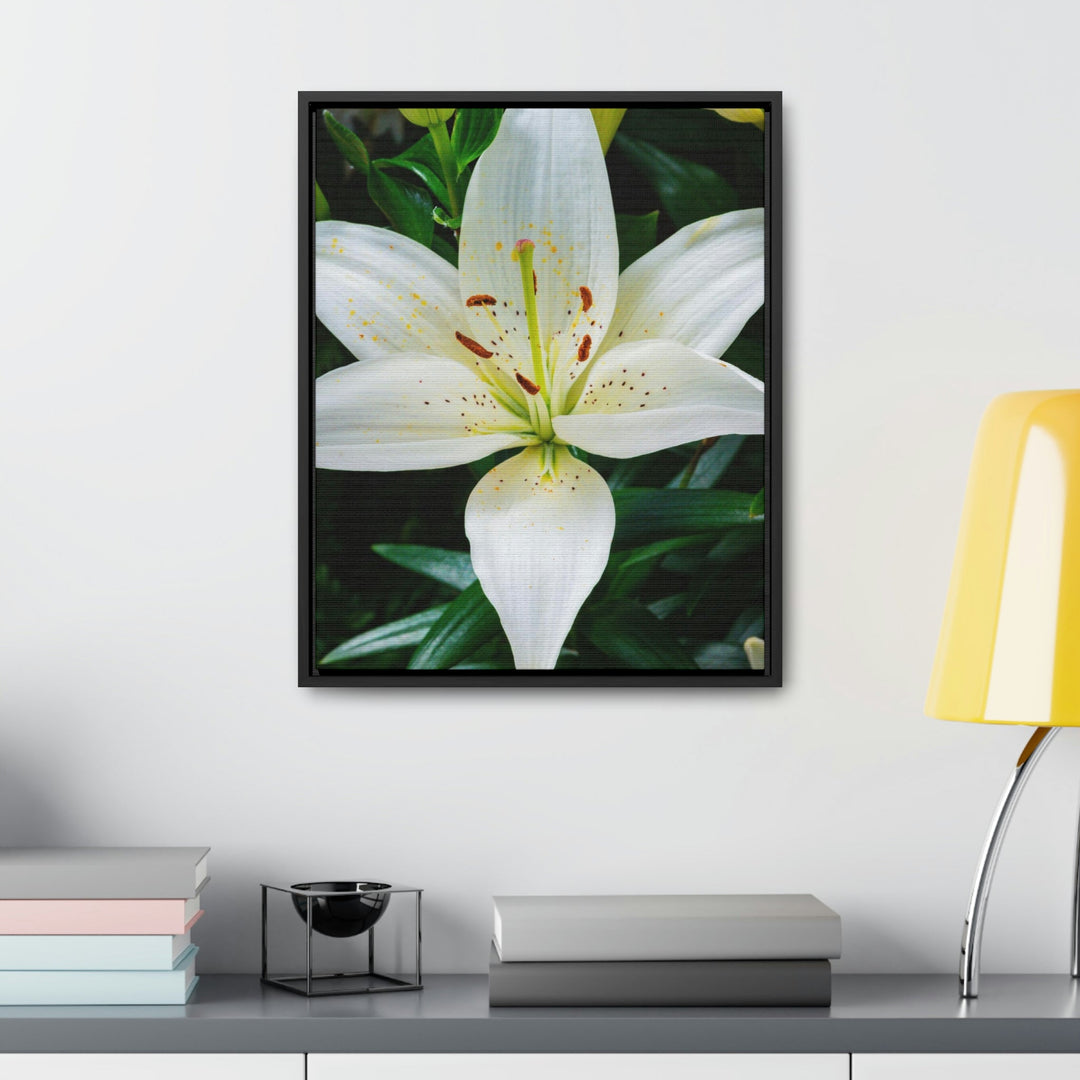 White Lily - Canvas with Frame - Visiting This World