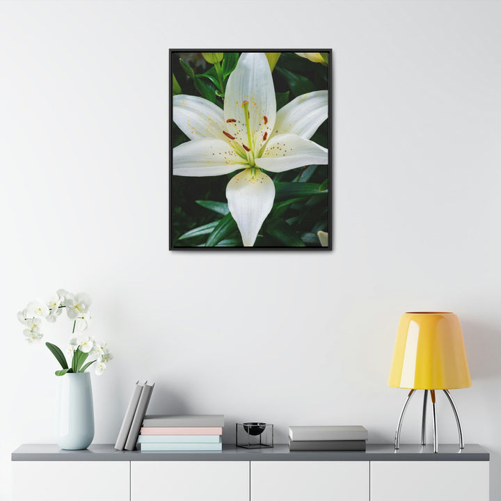 White Lily - Canvas with Frame - Visiting This World