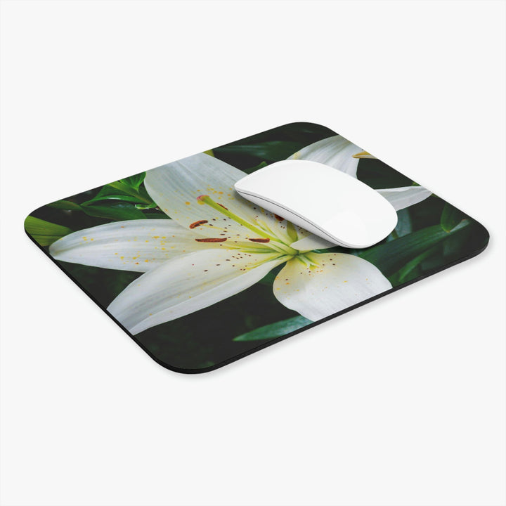 White Lily - Mouse Pad (Rectangle) - Visiting This World