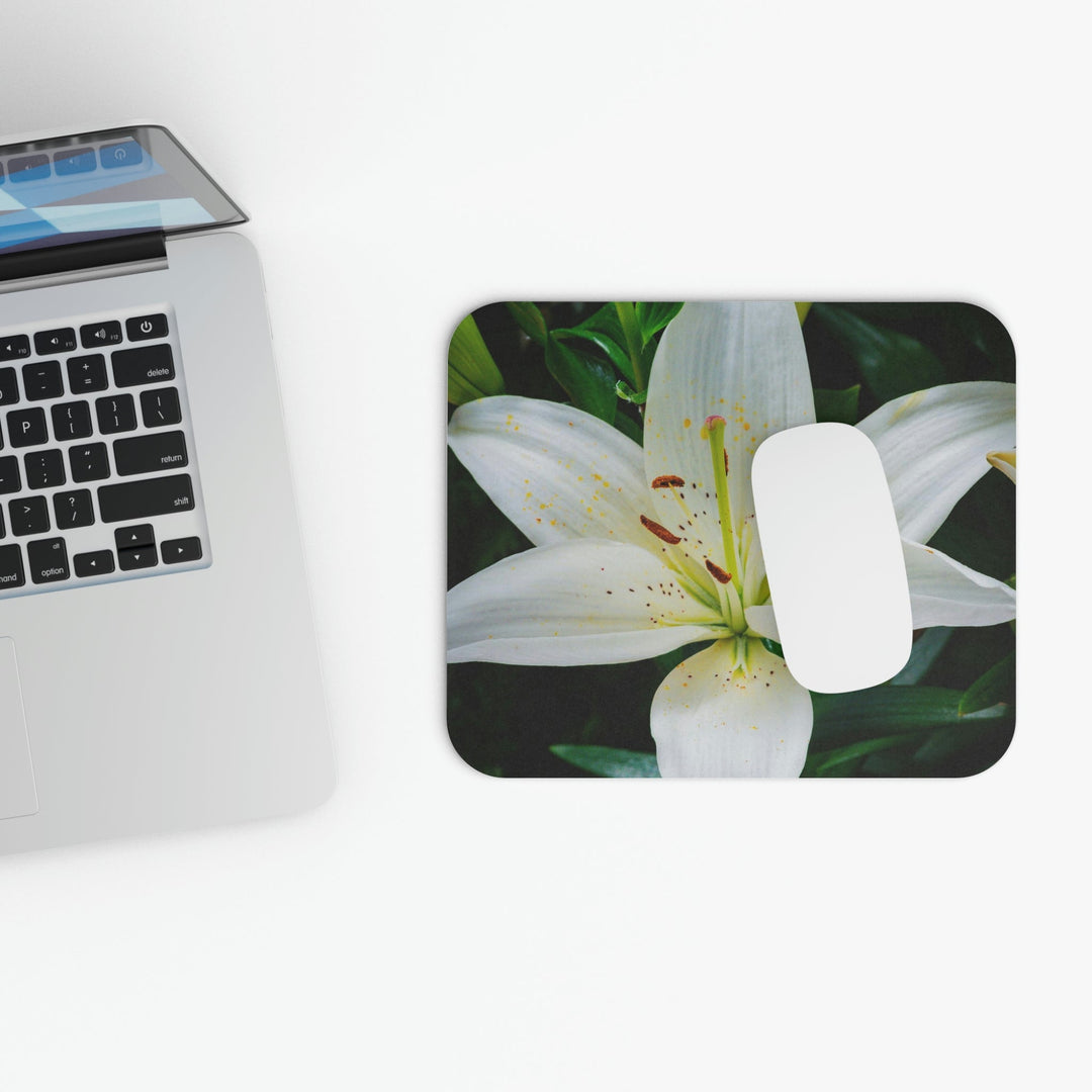 White Lily - Mouse Pad (Rectangle) - Visiting This World