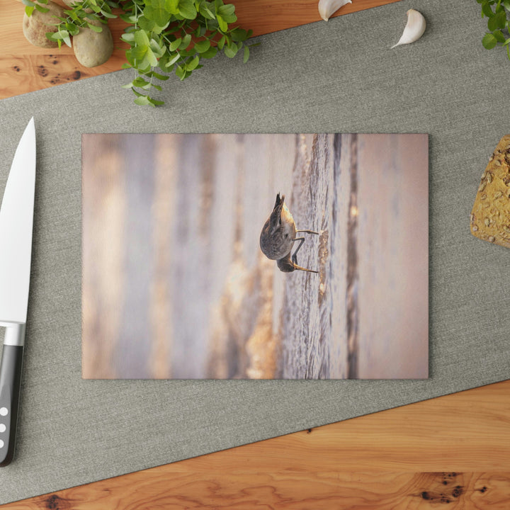 Willet Itch - Glass Cutting Board - Visiting This World