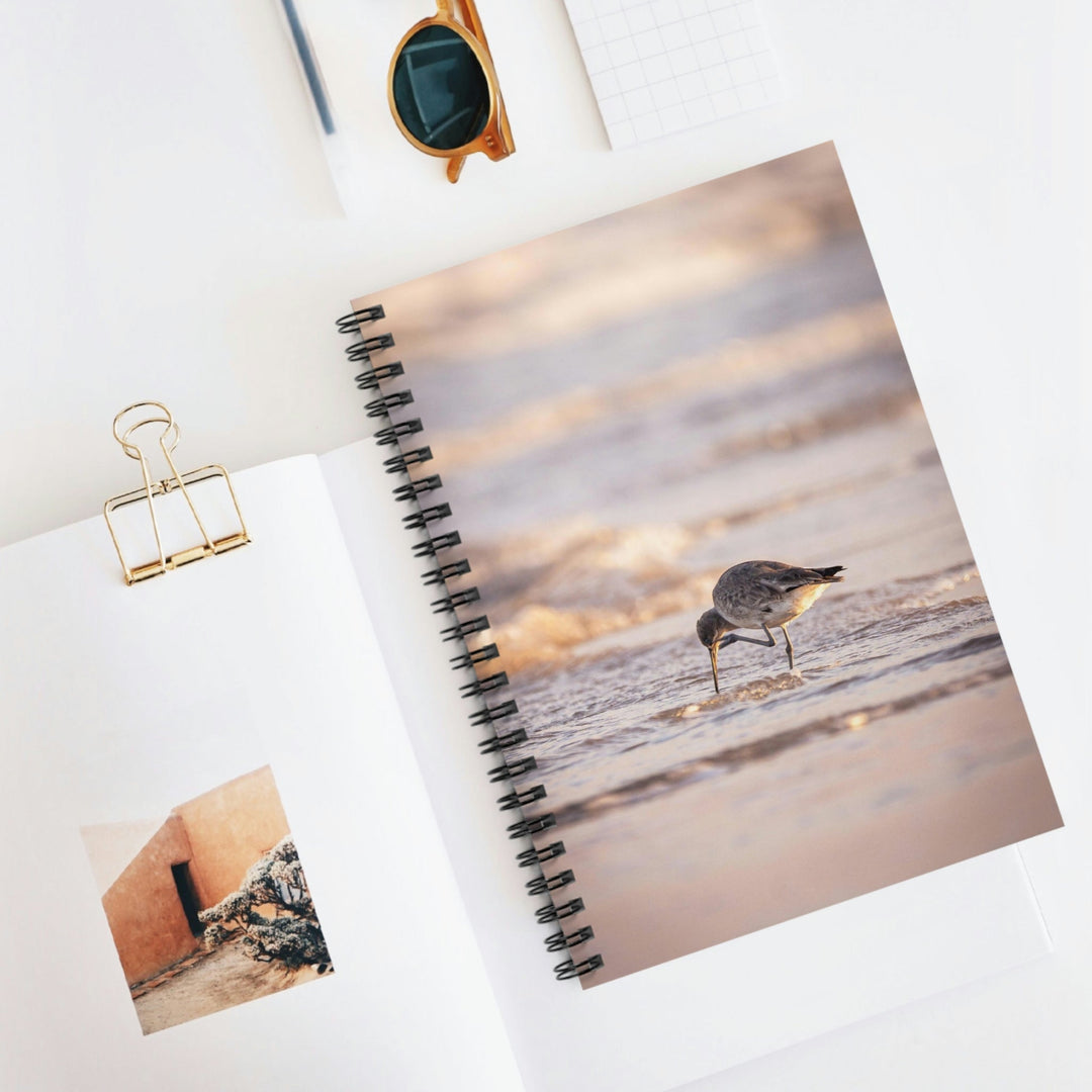 Willet Itch - Spiral Ruled Line Notebook - Visiting This World