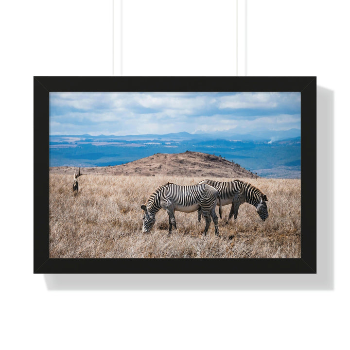 Zebra-Striped Expanse - Framed Print - Visiting This World