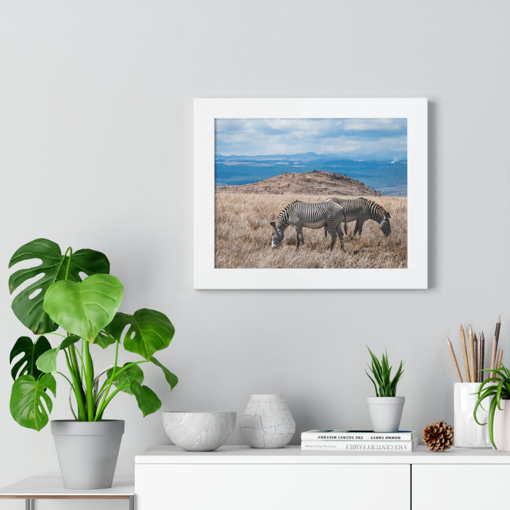 Zebra-Striped Expanse - Framed Print - Visiting This World