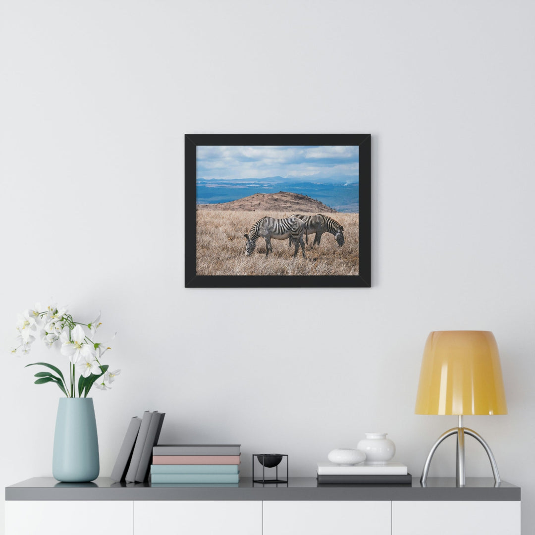 Zebra-Striped Expanse - Framed Print - Visiting This World