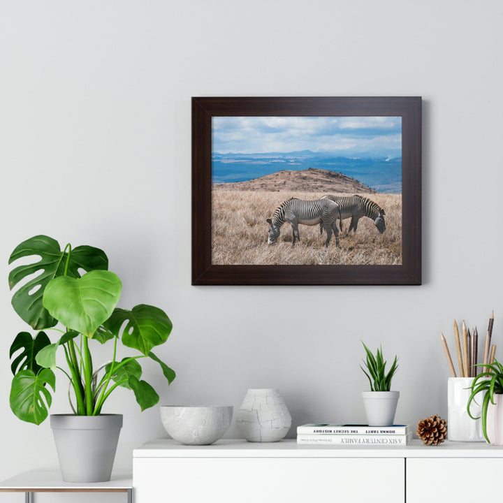 Zebra-Striped Expanse - Framed Print - Visiting This World