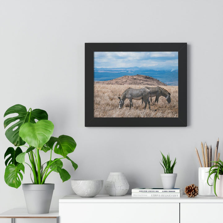 Zebra-Striped Expanse - Framed Print - Visiting This World