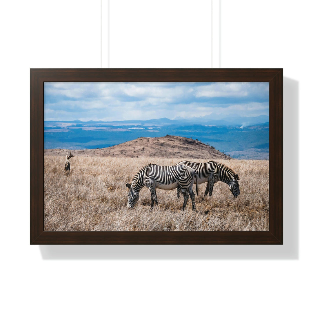 Zebra-Striped Expanse - Framed Print - Visiting This World