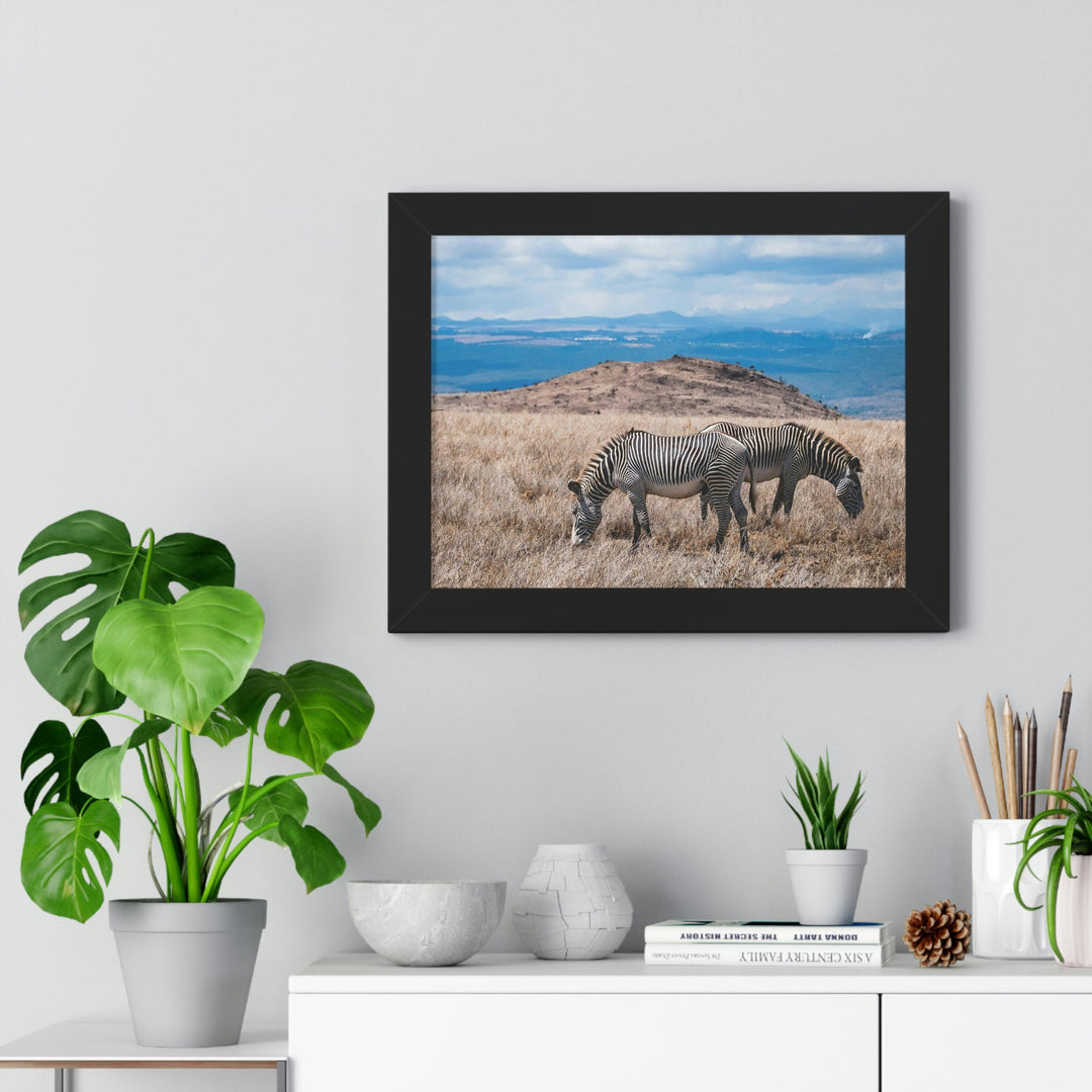 Zebra-Striped Expanse - Framed Print - Visiting This World