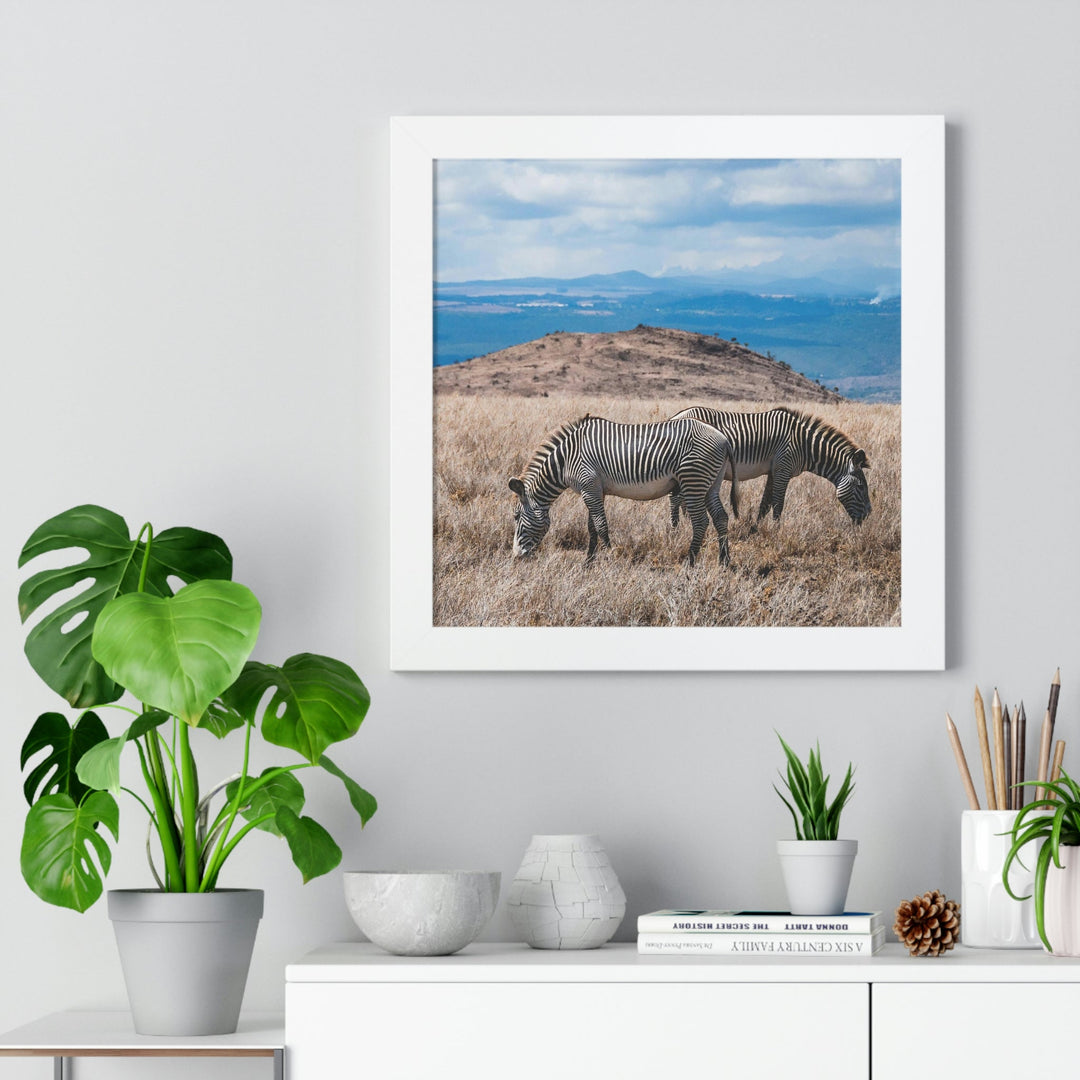 Zebra-Striped Expanse - Framed Print - Visiting This World