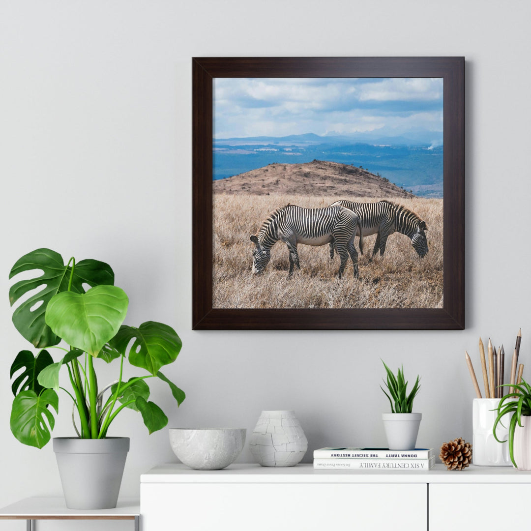 Zebra-Striped Expanse - Framed Print - Visiting This World