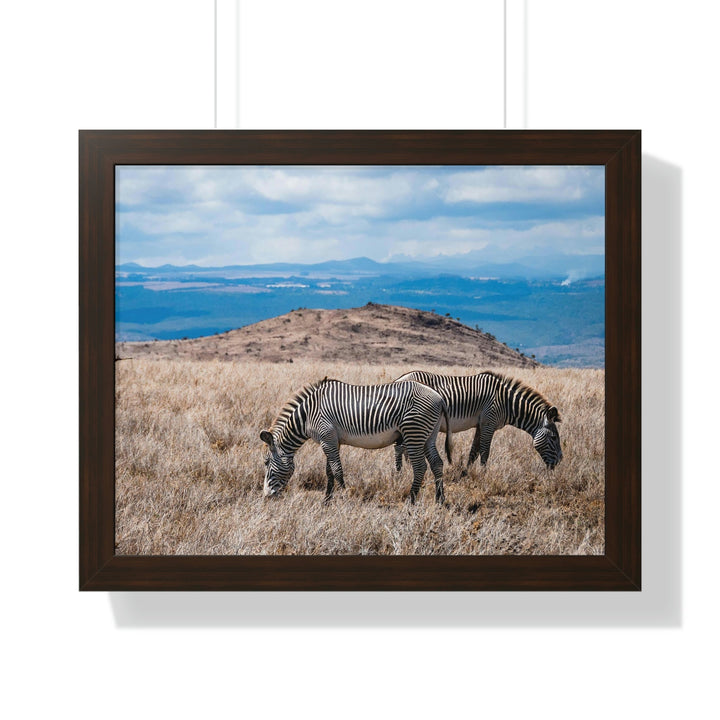 Zebra-Striped Expanse - Framed Print - Visiting This World