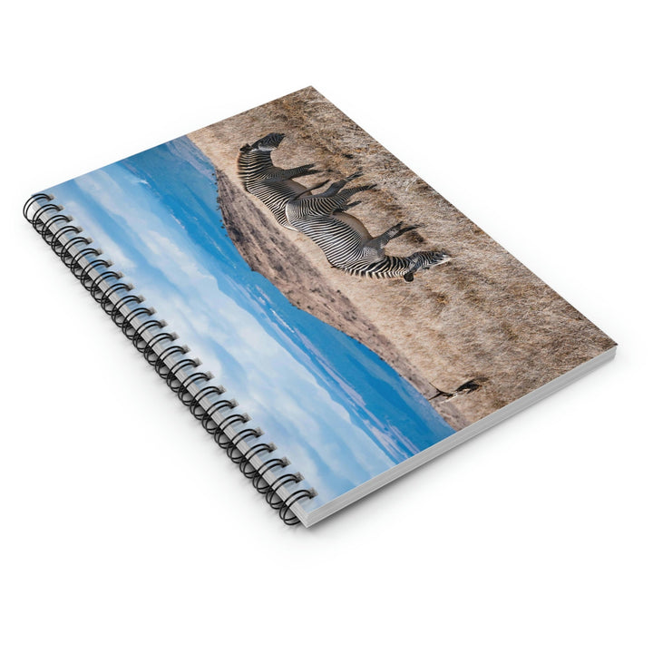 Zebra-Striped Expanse - Spiral Ruled Line Notebook - Visiting This World