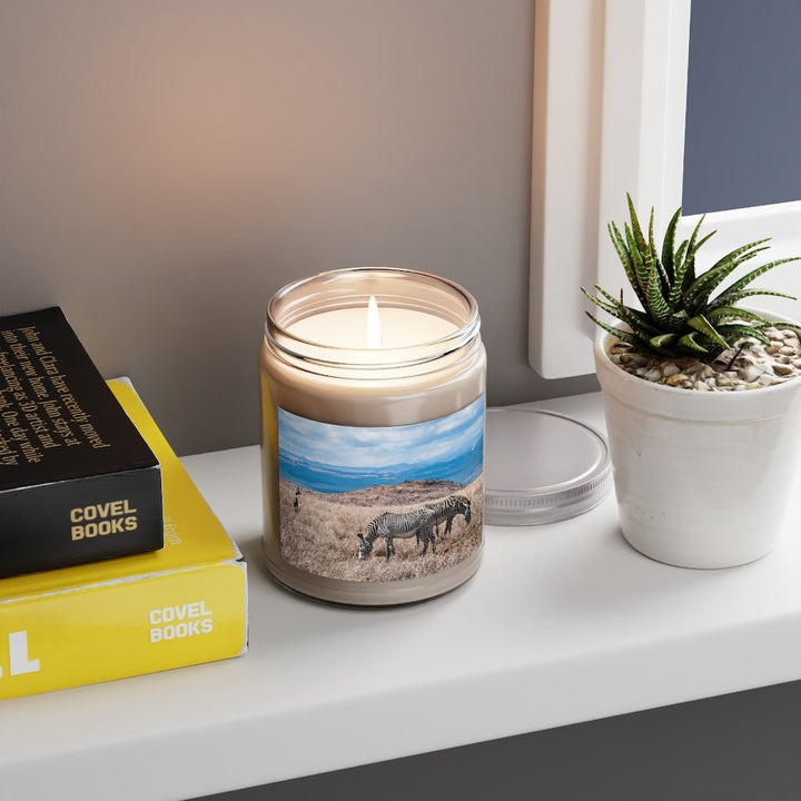 Zebra-Stripped Expanse - Scented Candles, 9oz - Visiting This World