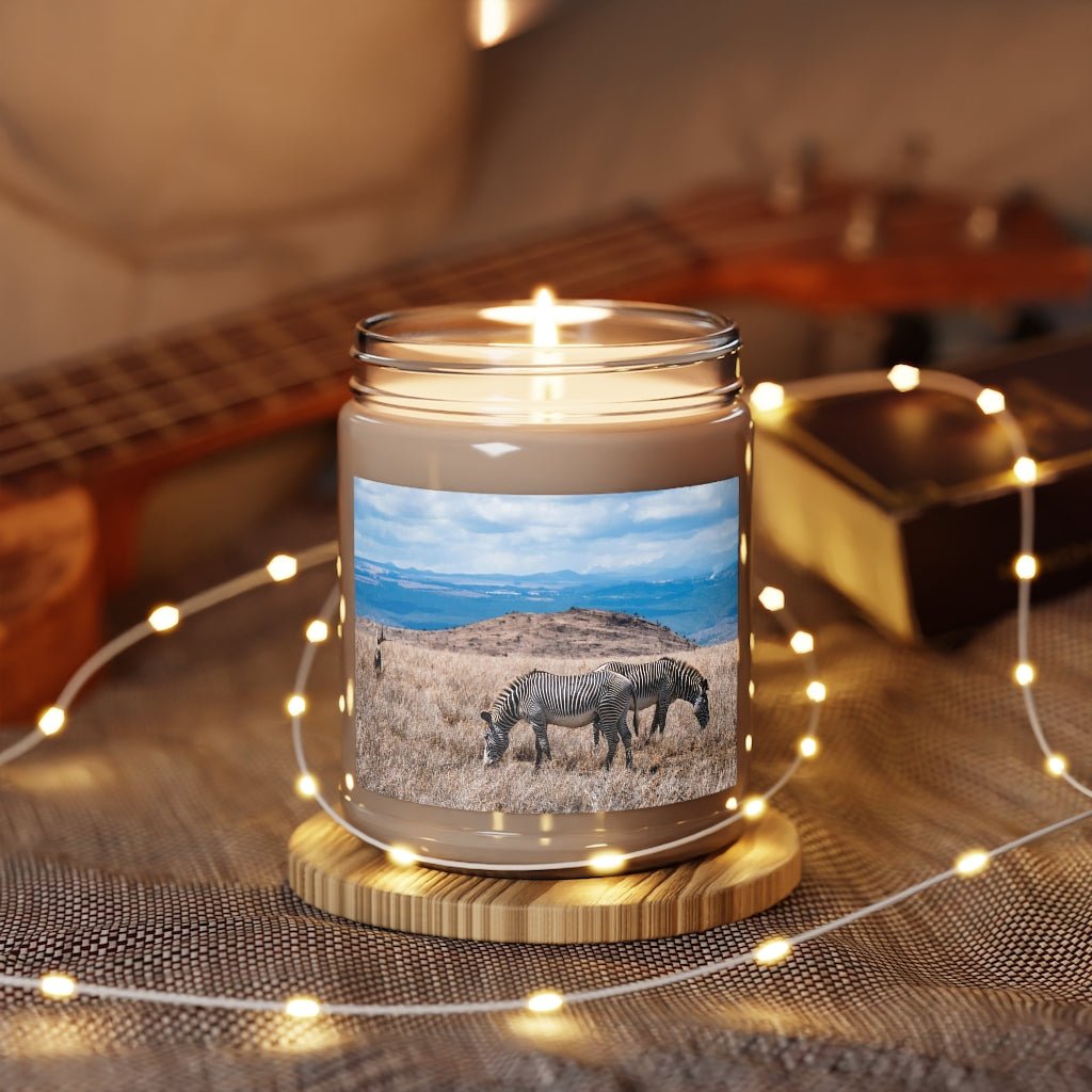 Zebra-Stripped Expanse - Scented Candles, 9oz - Visiting This World